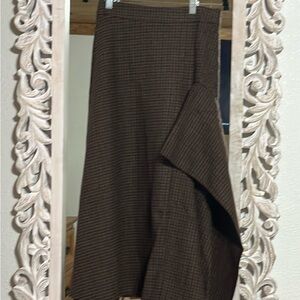 Joyfolie Brown Plaid Kids Skirt